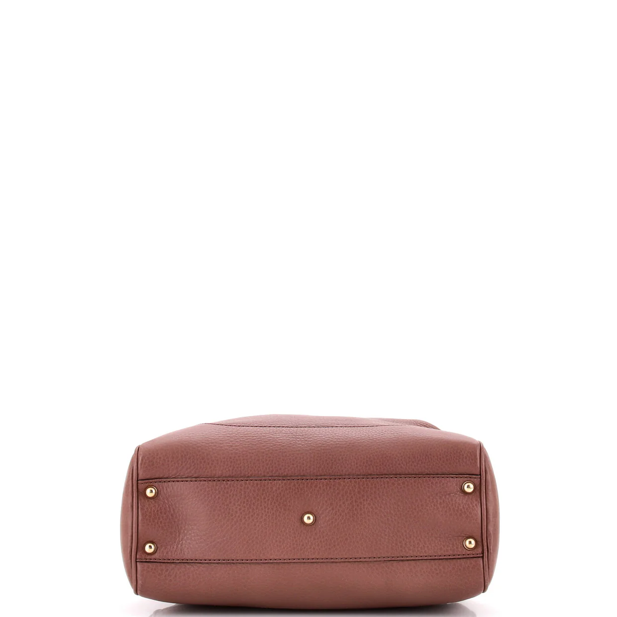 Bamboo Shopper Tote Leather Small - Deep Luxury