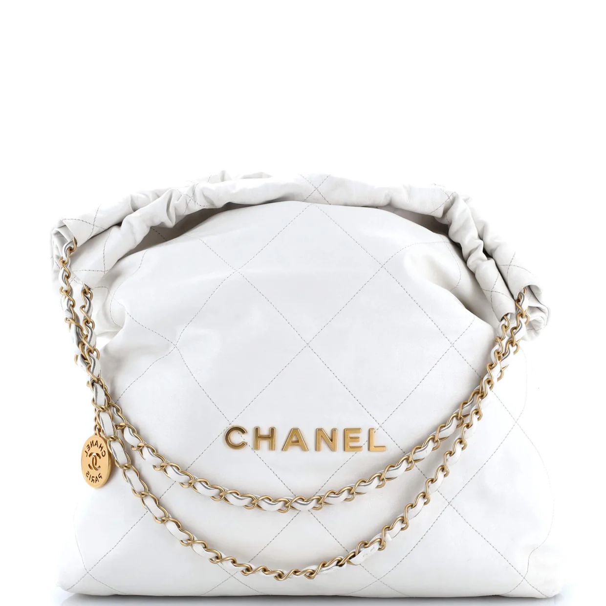 22 Chain Hobo Quilted Calfskin Large - Deep Luxury