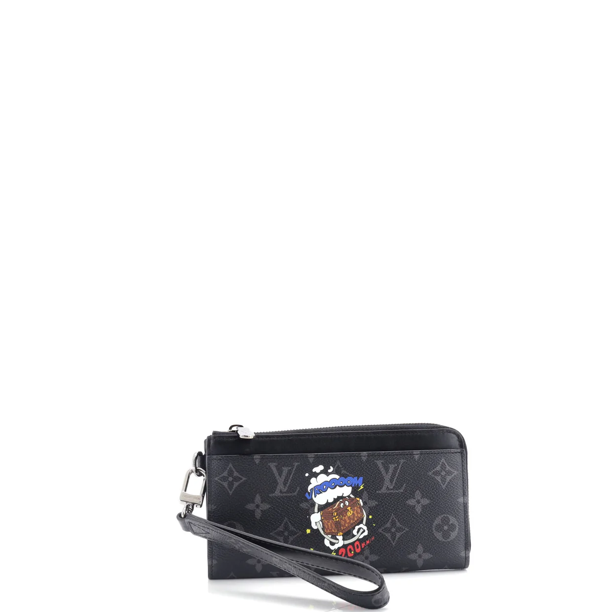 Zippy Dragonne Wallet Limited Edition Comic Trunk Printed Monogram Eclipse Canvas - Deep Luxury