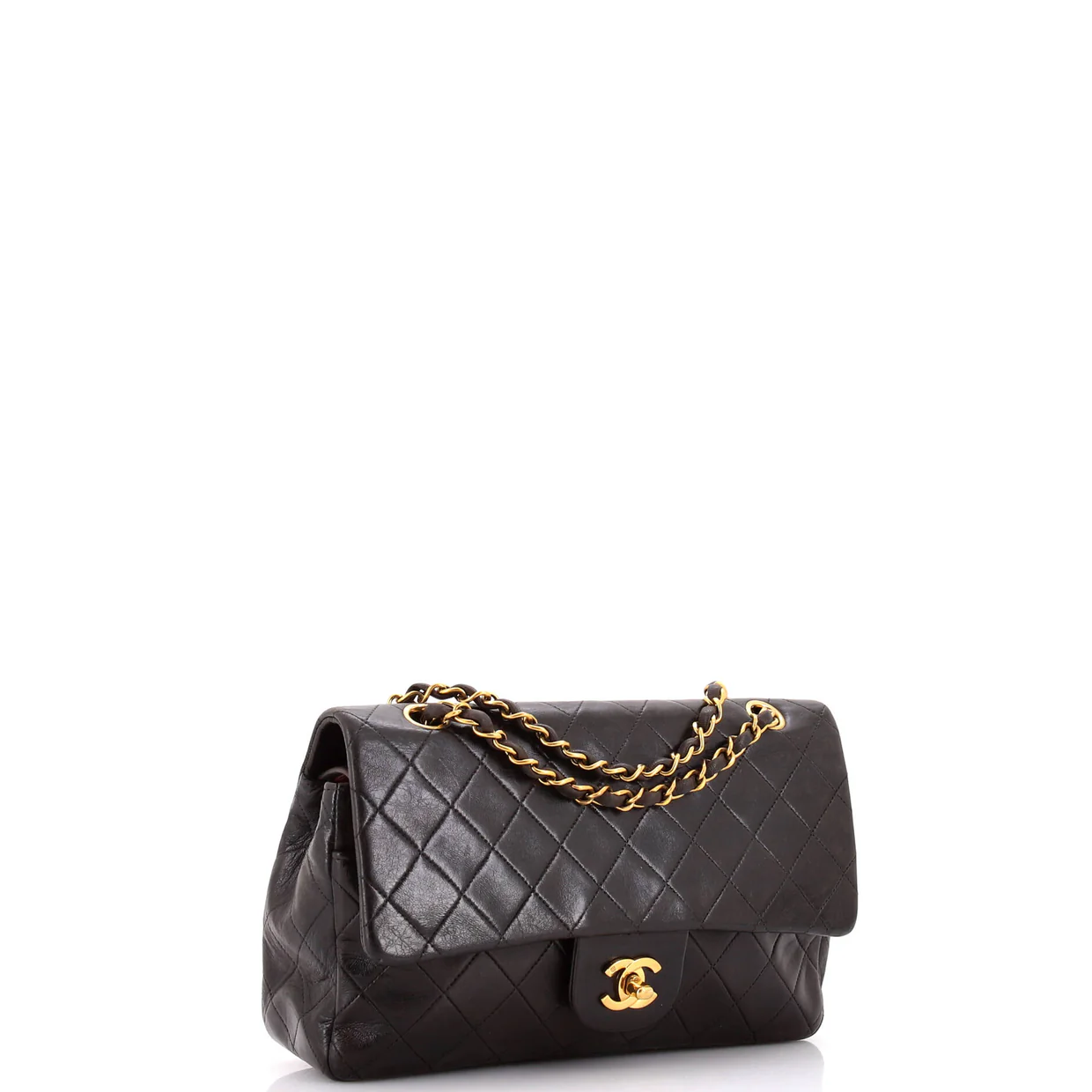 Vintage Classic Double Flap Bag Quilted Lambskin Medium - Deep Luxury