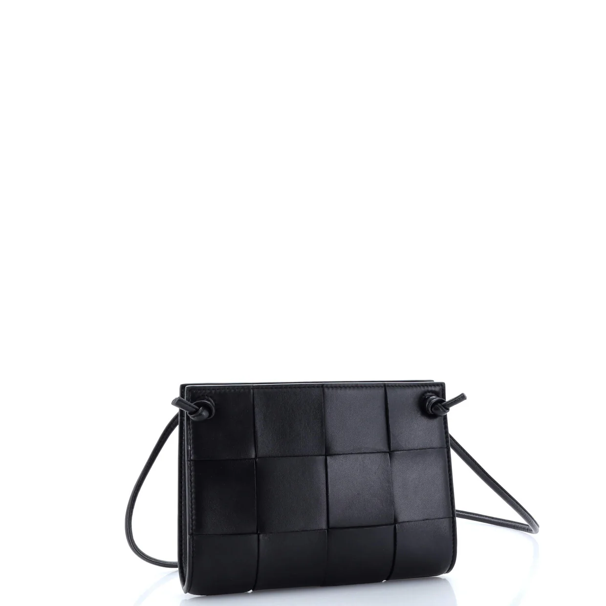 Cassette Shoulder Bag Maxi Intrecciato Leather Mini - Deep Luxury