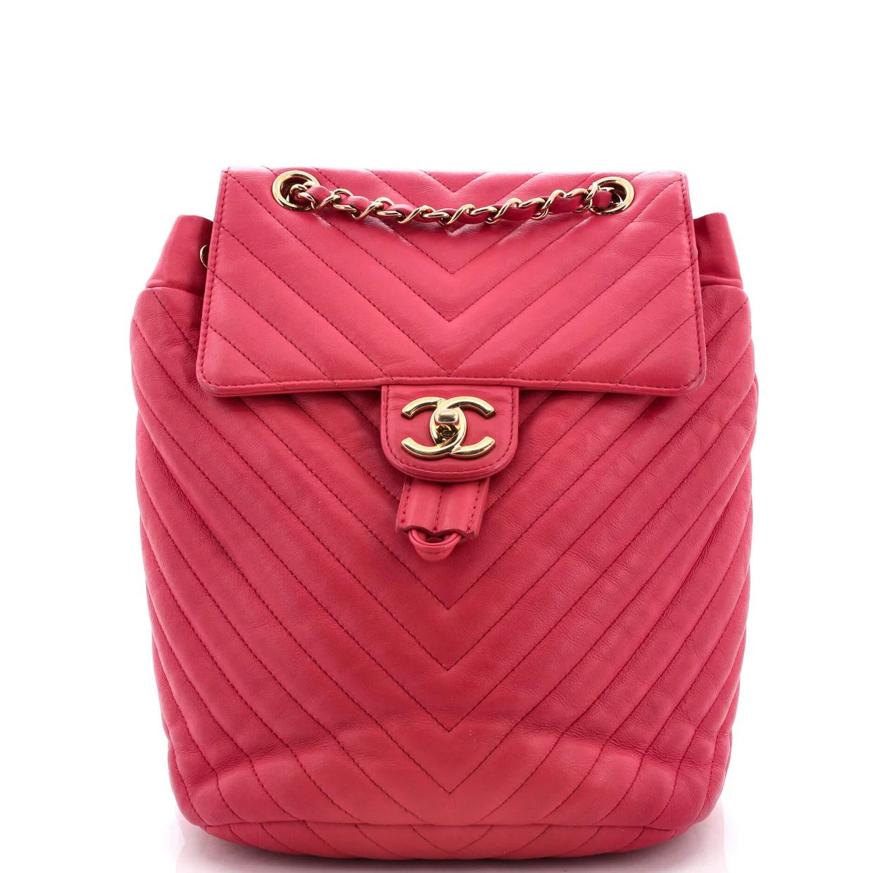 Urban Spirit Backpack Chevron Leather Small - Deep Luxury