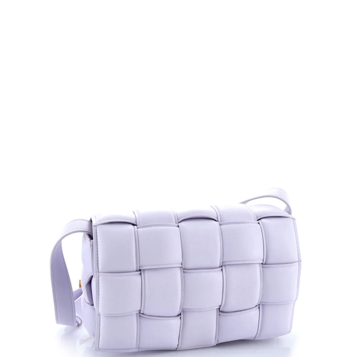Cassette Crossbody Bag Padded Maxi Intrecciato Leather - Deep Luxury