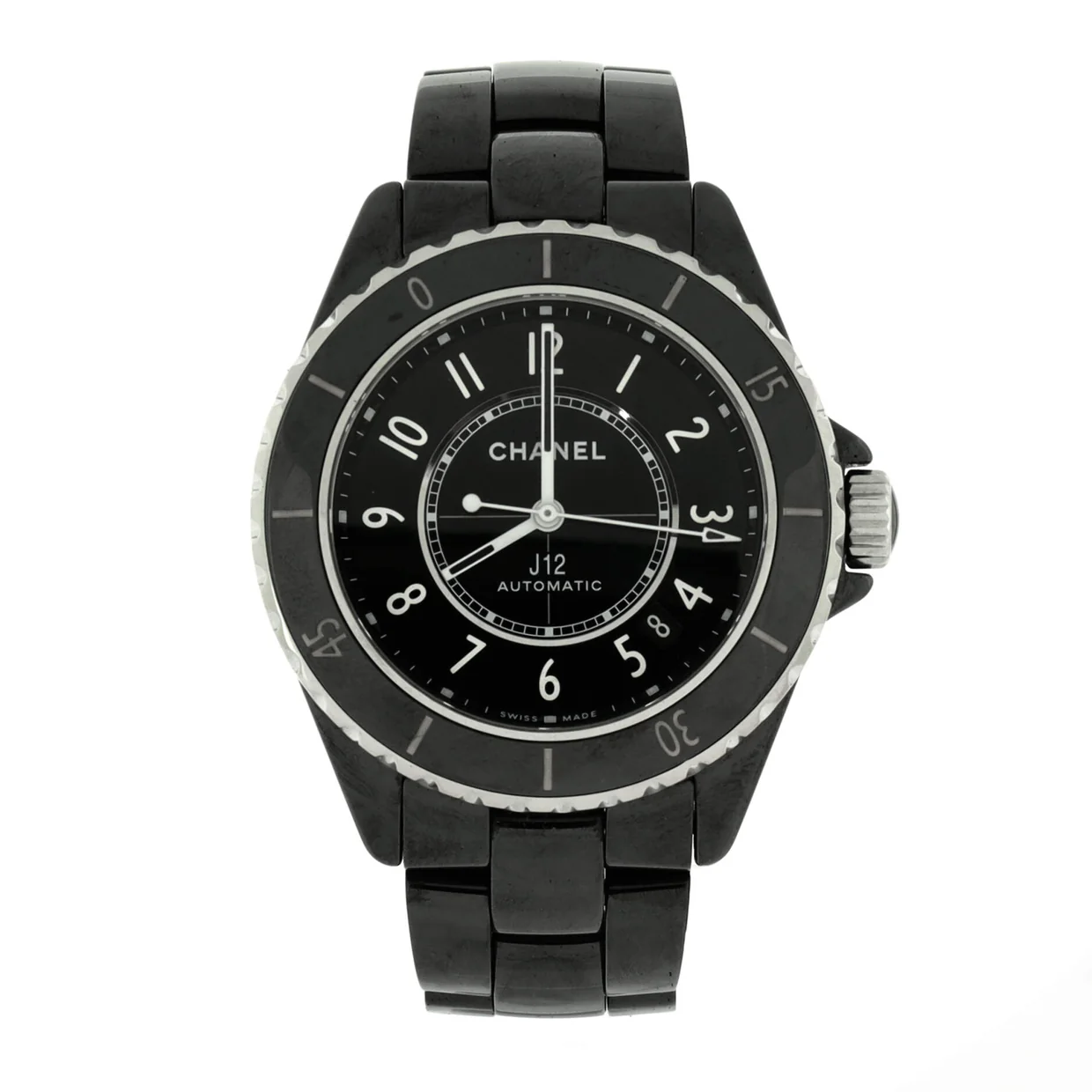 J12 Automatic Watch Ceramic and Stainless Steel 38 - Deep Luxury