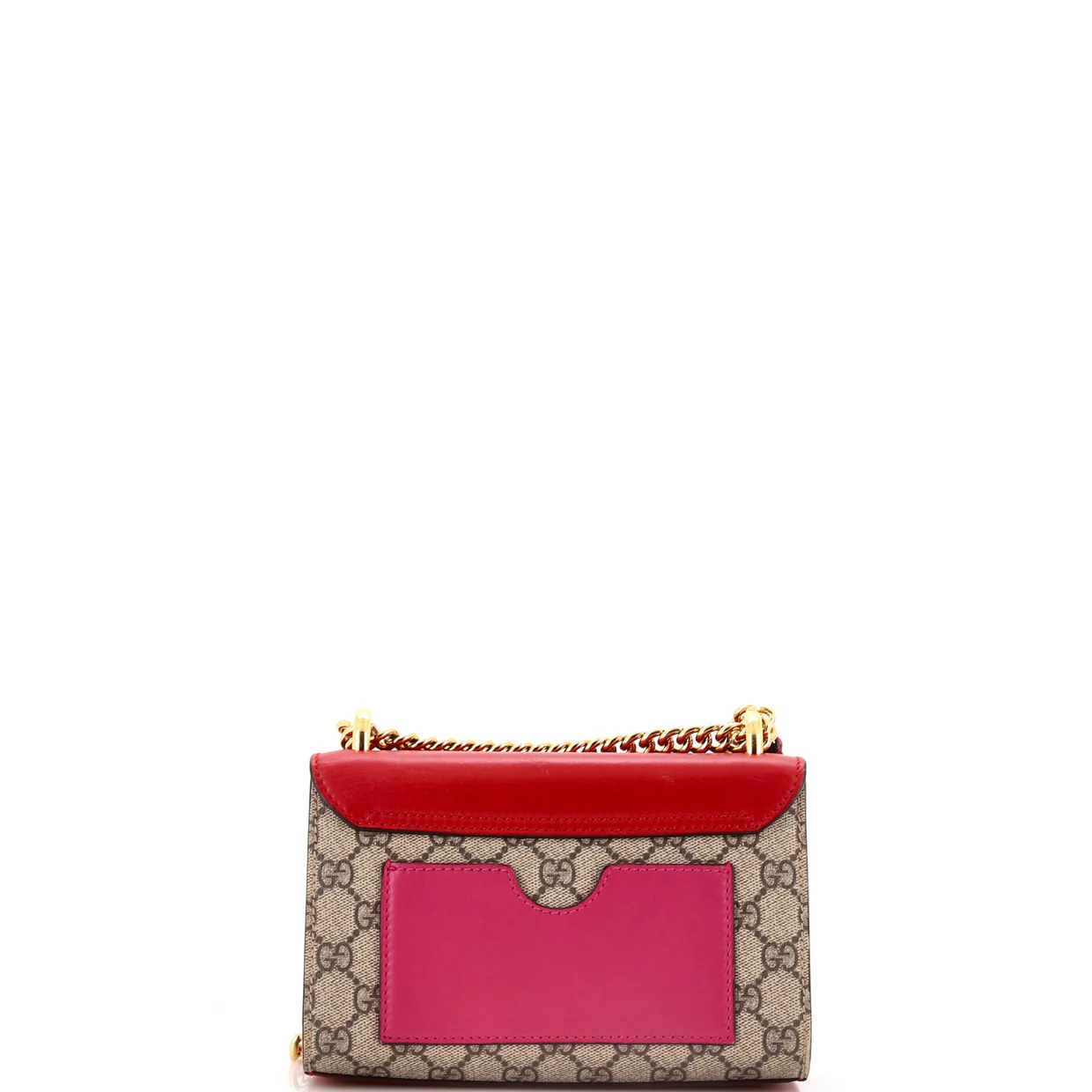 Padlock Shoulder Bag GG Coated Canvas and Leather Small - Deep Luxury