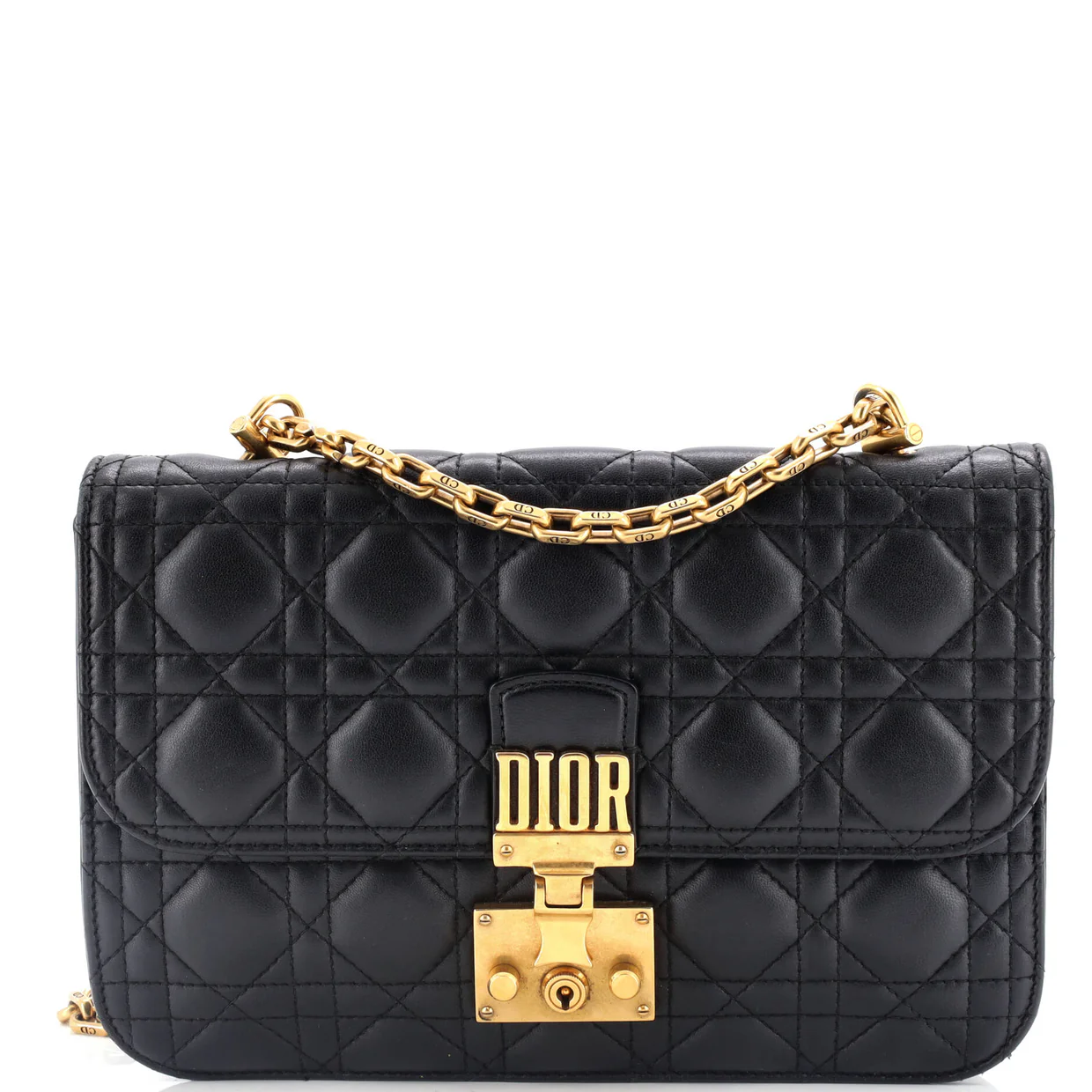Dioraddict Flap Bag Cannage Quilt Lambskin Medium - Deep Luxury