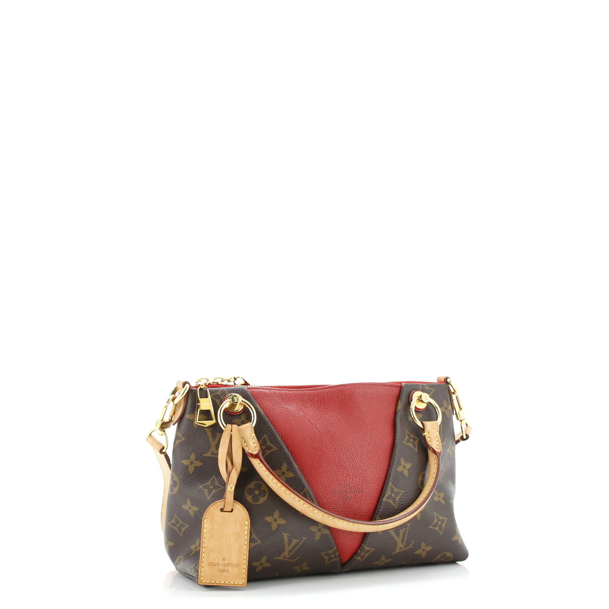 V Tote Monogram Canvas and Leather BB - Deep Luxury