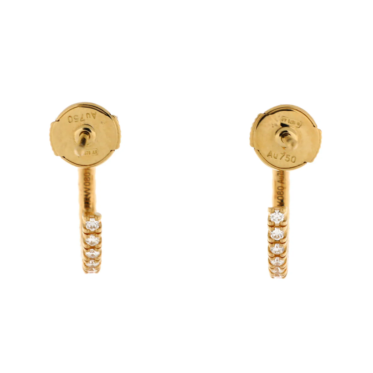 Etincelle de Cartier Hoops Earrings 18K Yellow Gold and Diamonds Small - Deep Luxury