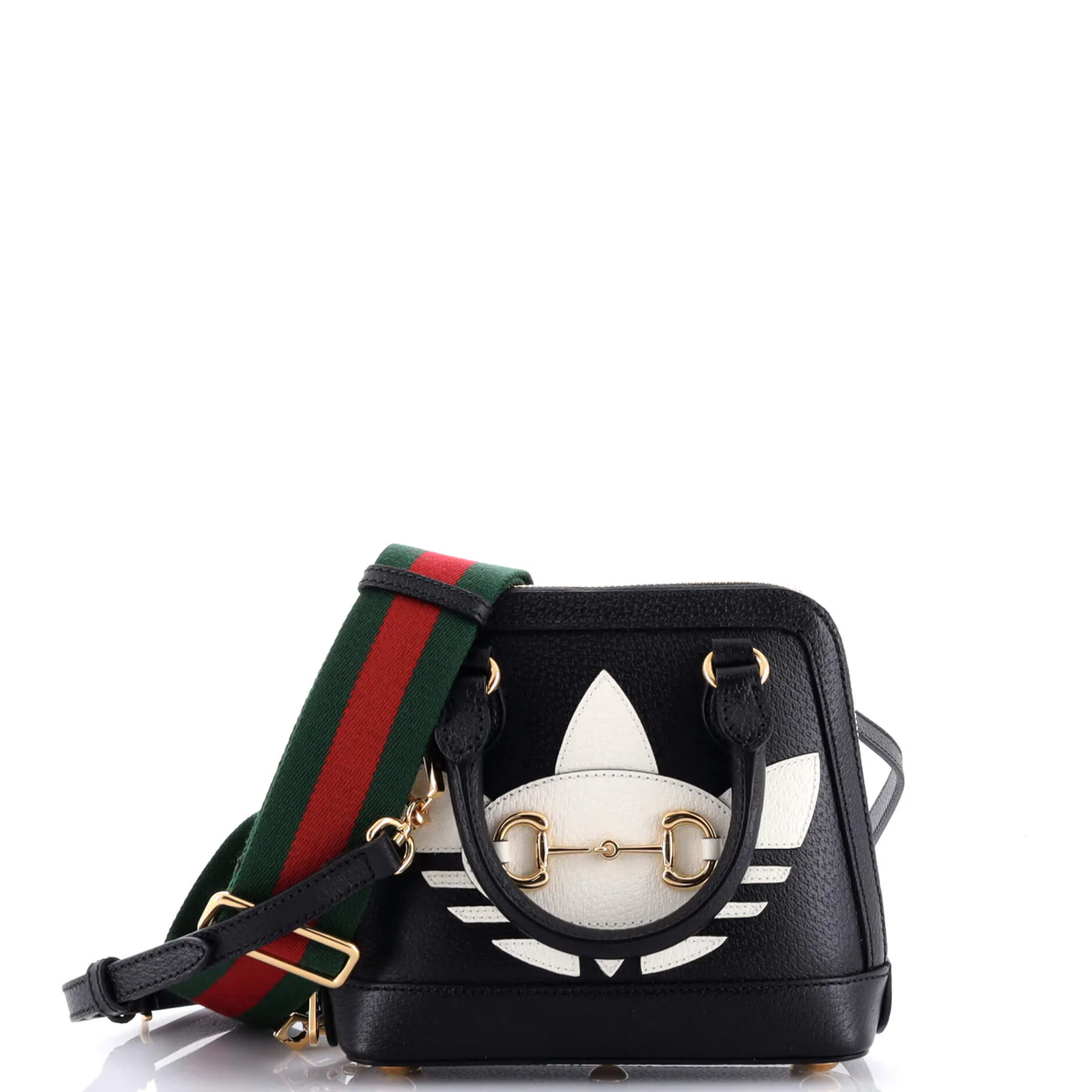 x Adidas Horsebit 1955 Top Handle Bag Leather with Applique Mini - Deep Luxury