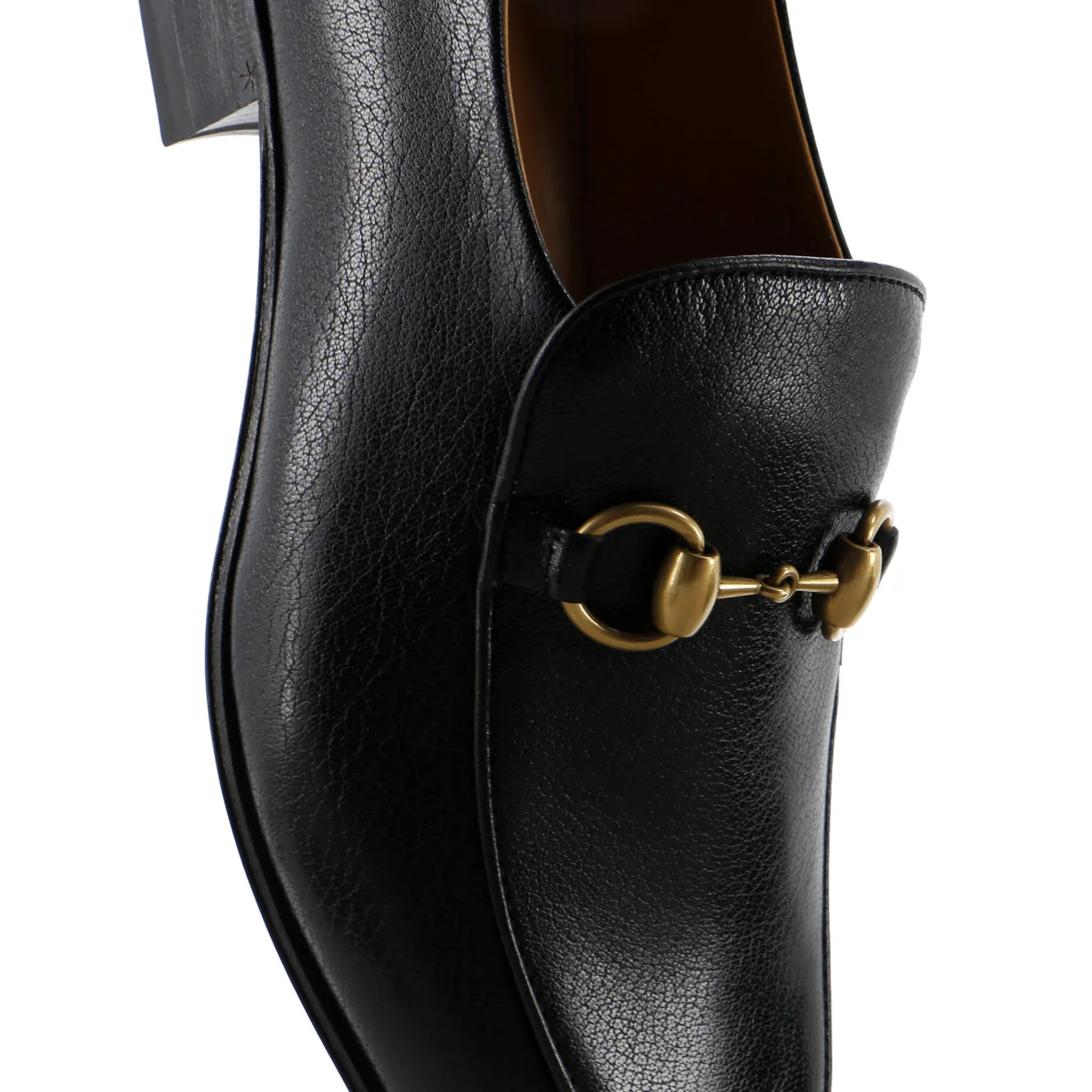 Women's Horsebit Mid-Heel Loafers Leather - Deep Luxury