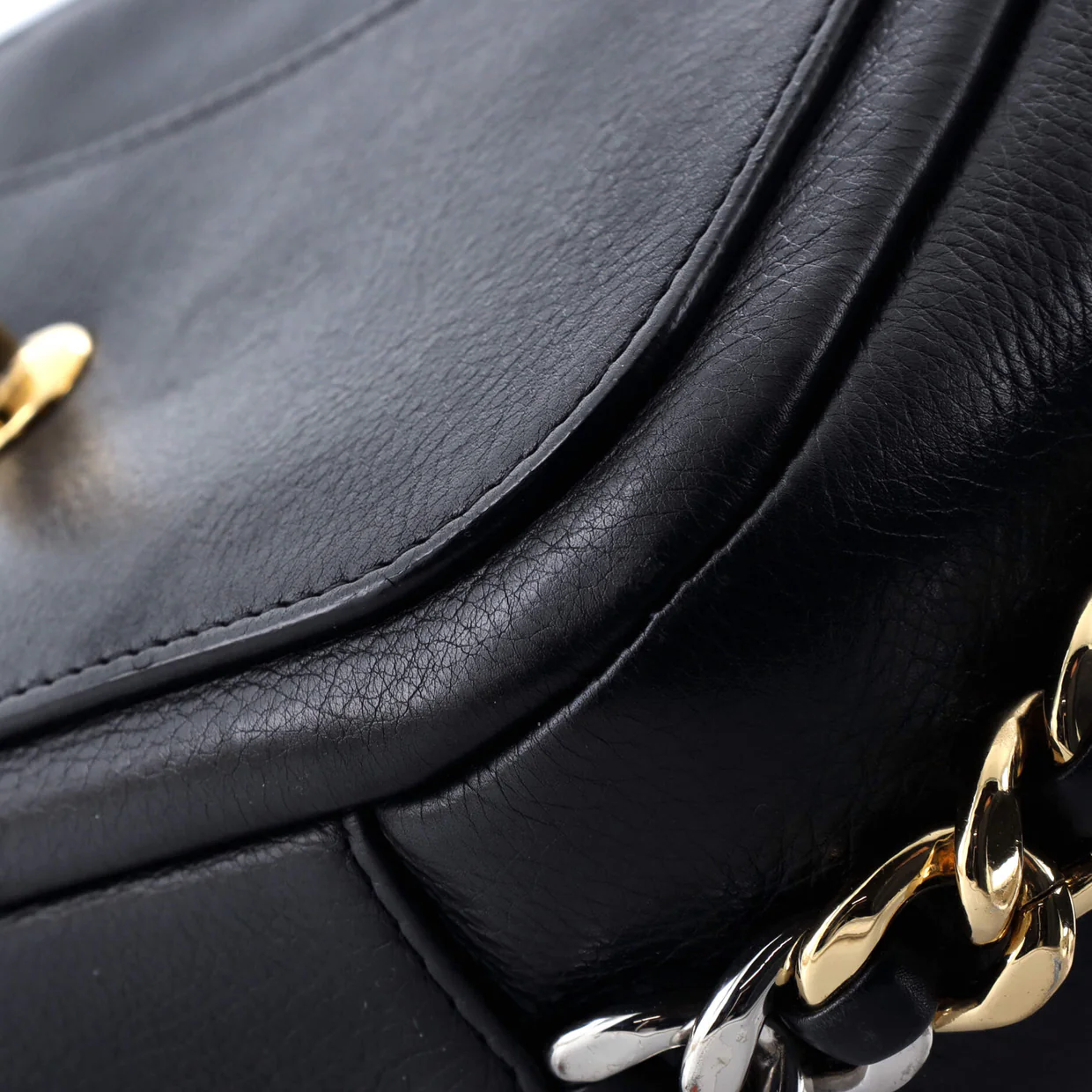 Two Tone Envelope Flap Bag Quilted Calfskin Medium - Deep Luxury