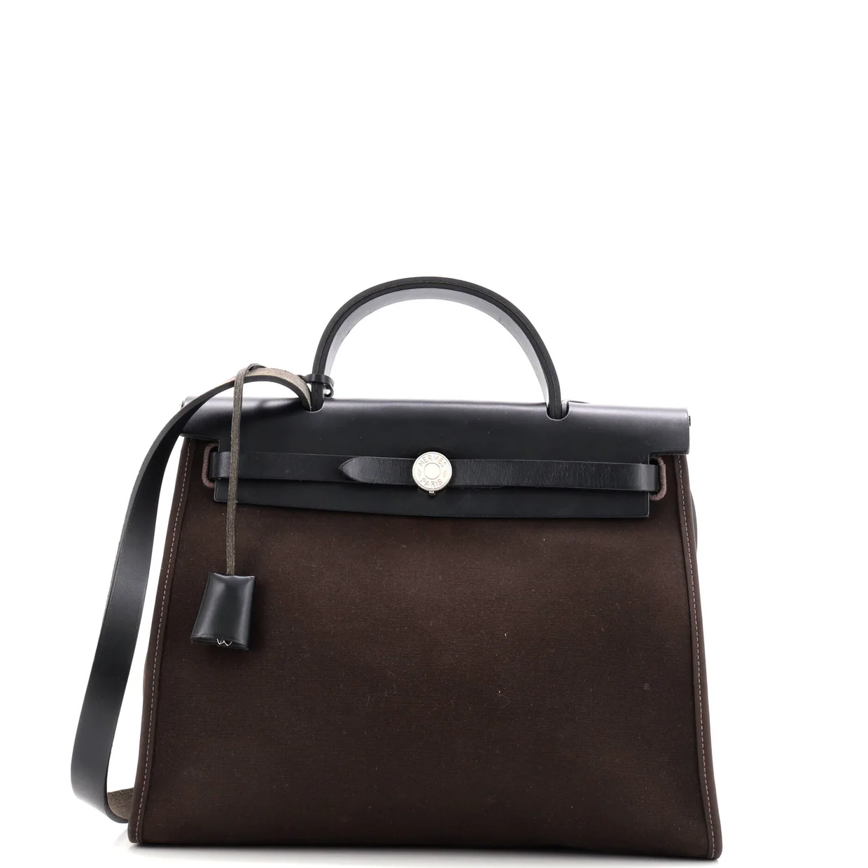 Herbag Zip Leather and Toile 31 - Deep Luxury