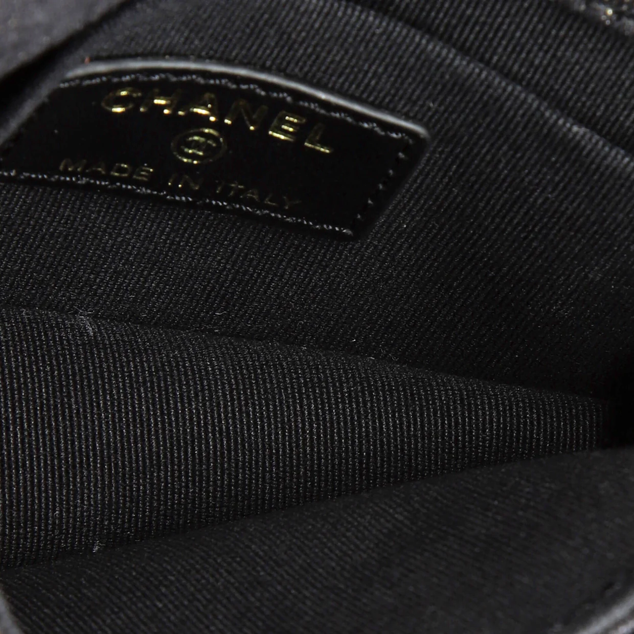 Double You CC Flap Clutch with Chain Quilted Denim - Deep Luxury