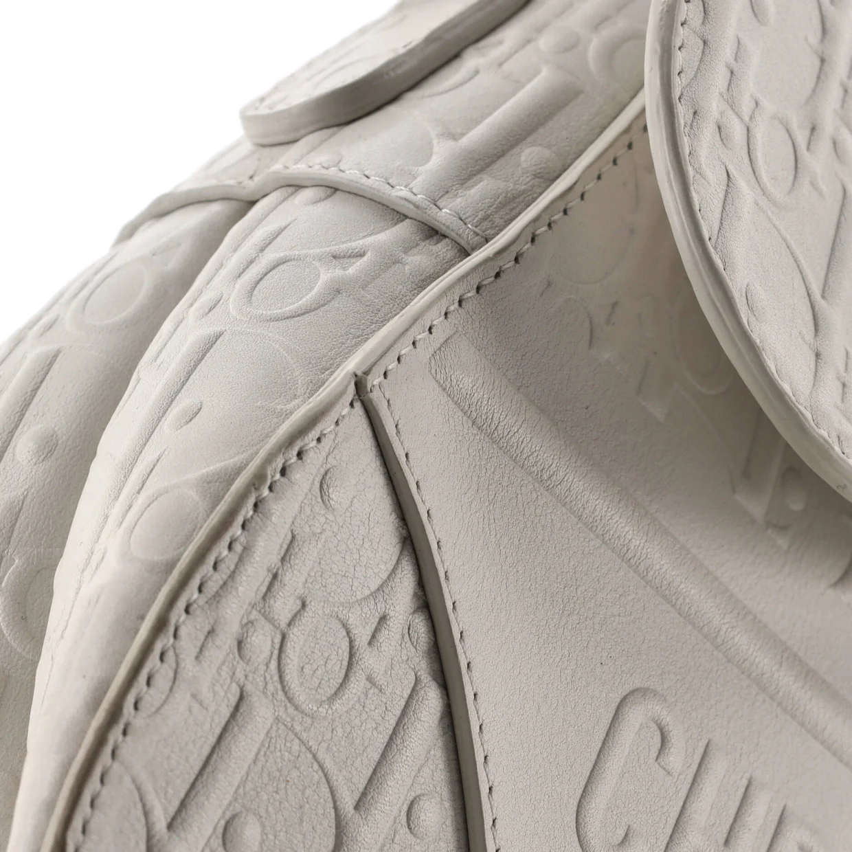 Saddle Handbag Oblique Embossed Calfskin Medium - Deep Luxury