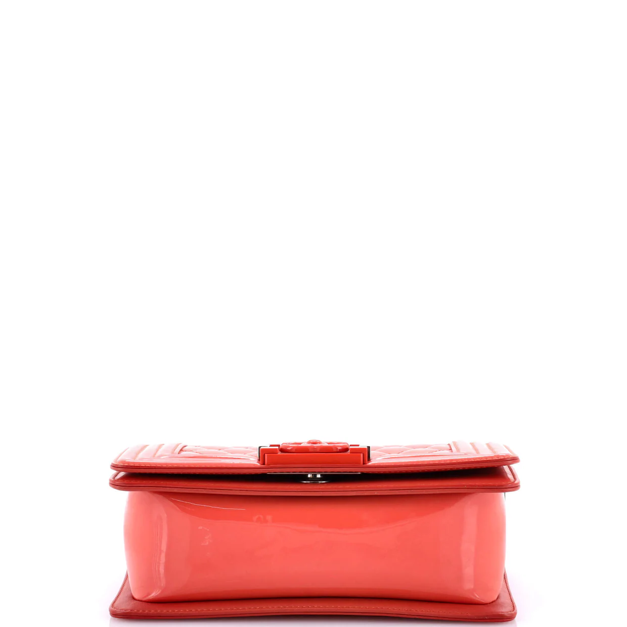 Boy Flap Bag Quilted Plexiglass Patent Small - Deep Luxury