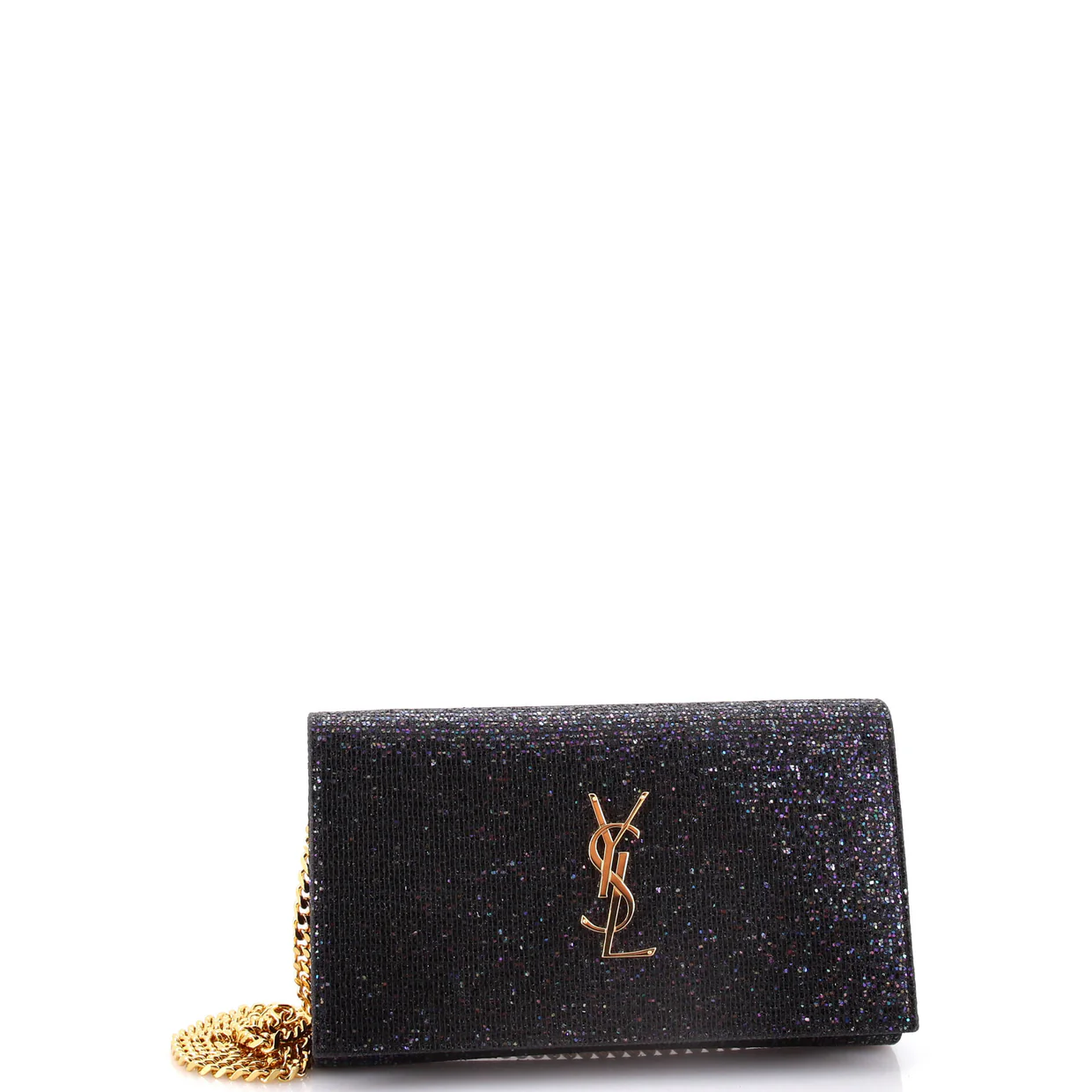 Classic Monogram Wallet on Chain Glitter - Deep Luxury