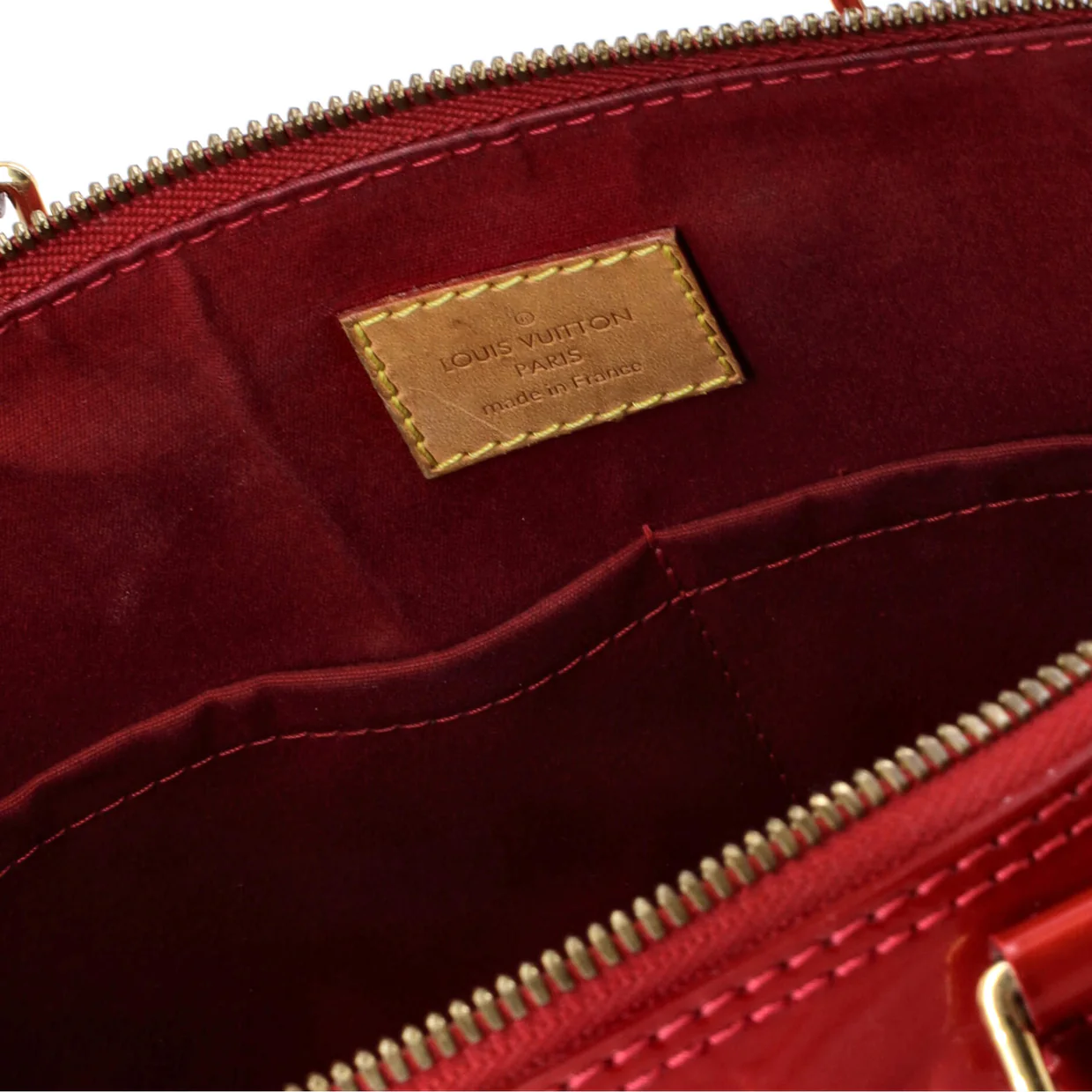 Alma Handbag Monogram Vernis PM - Deep Luxury