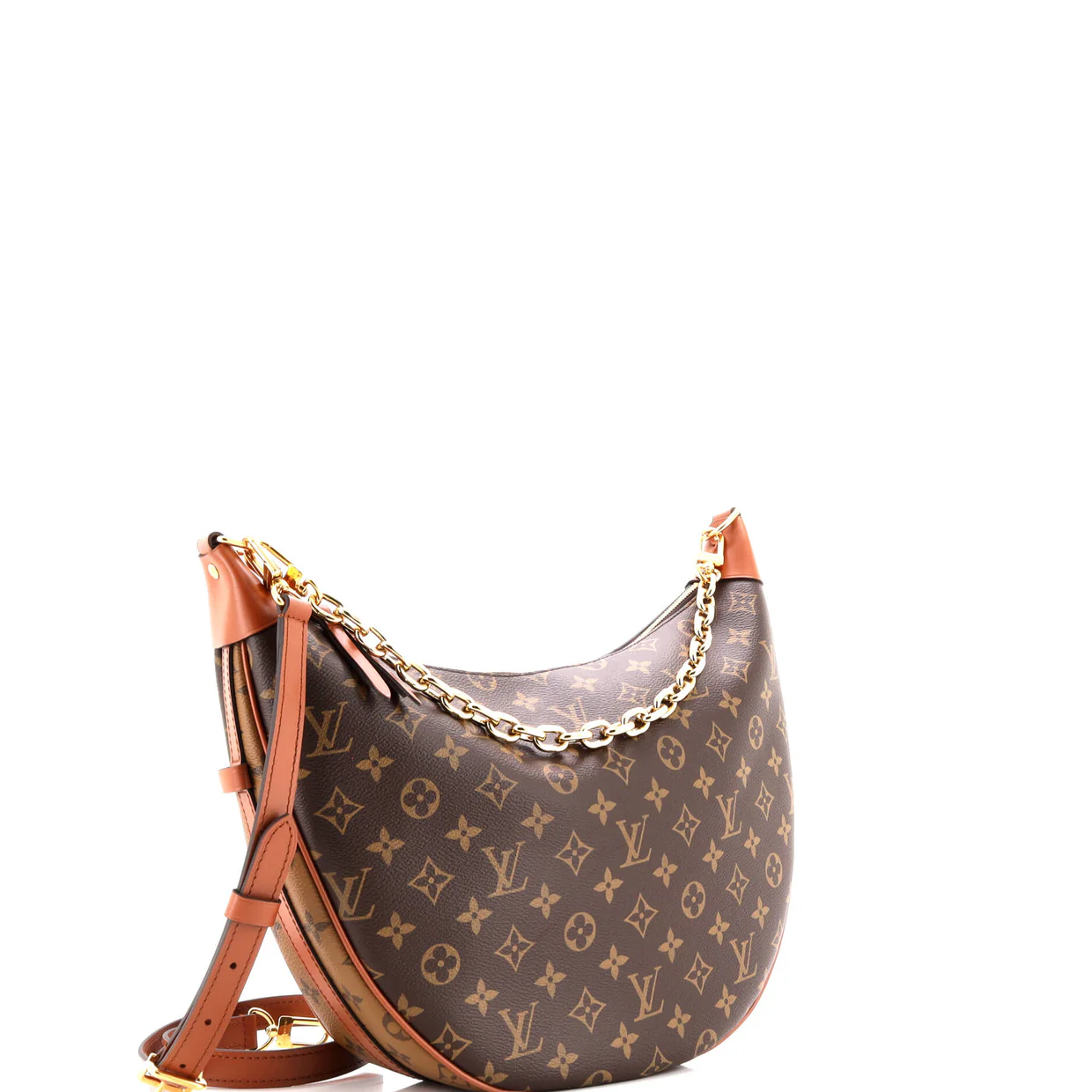 Loop Hobo Reverse Monogram Canvas - Deep Luxury