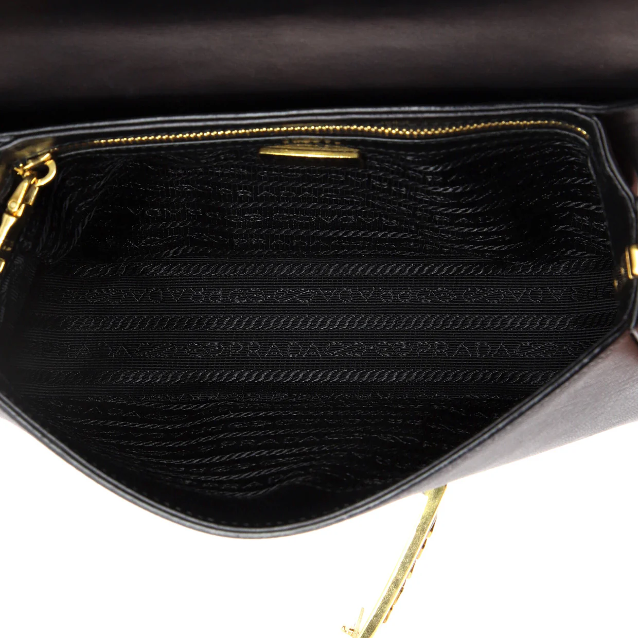 Embleme Flap Bag Saffiano Leather Small - Deep Luxury
