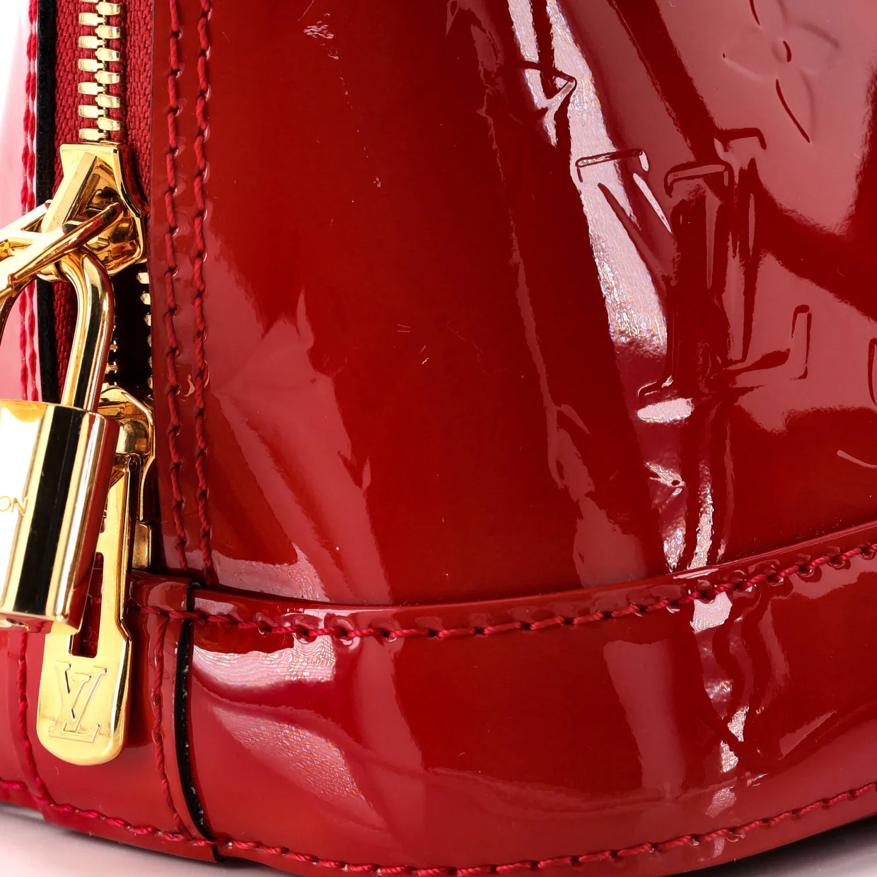 Alma Handbag Monogram Vernis BB - Deep Luxury