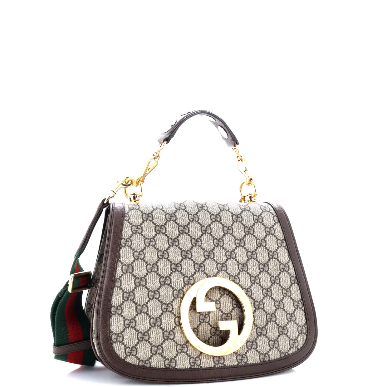 Blondie NM Top Handle Bag GG Coated Canvas Medium - Deep Luxury