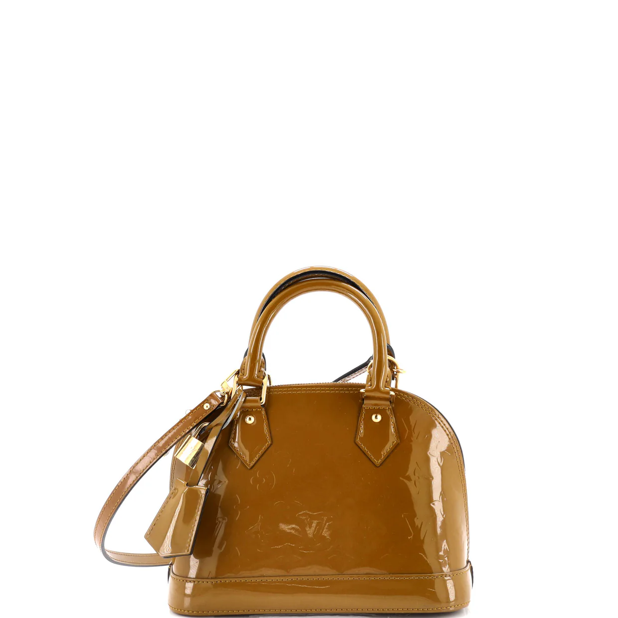 Alma Handbag Monogram Vernis BB - Deep Luxury