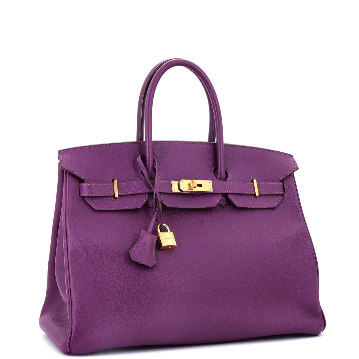 Birkin Handbag Anemone Epsom with Gold Hardware 35 - Deep Luxury