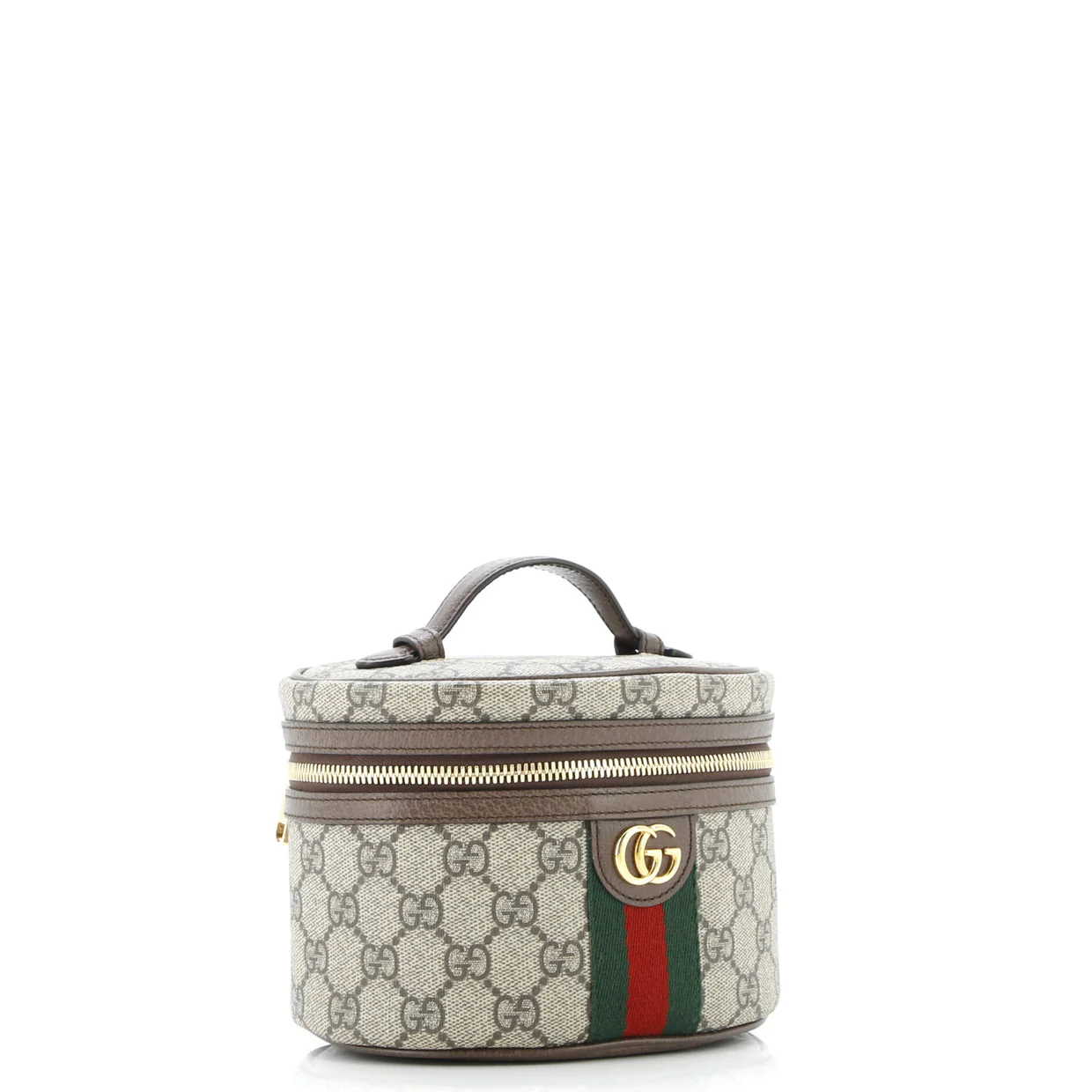 Ophidia Top Handle Cosmetic Case GG Coated Canvas Mini - Deep Luxury