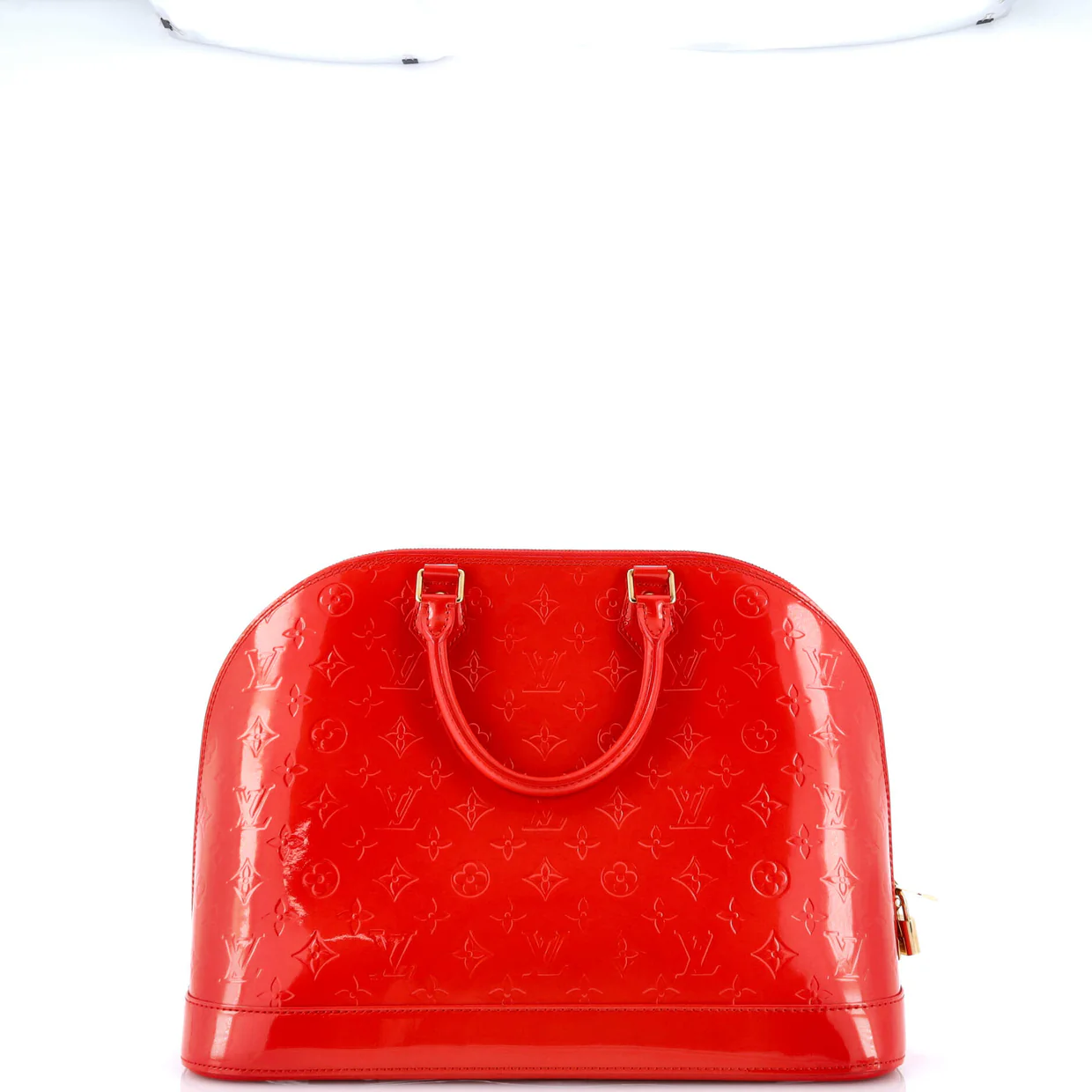 Alma Handbag Monogram Vernis GM - Deep Luxury