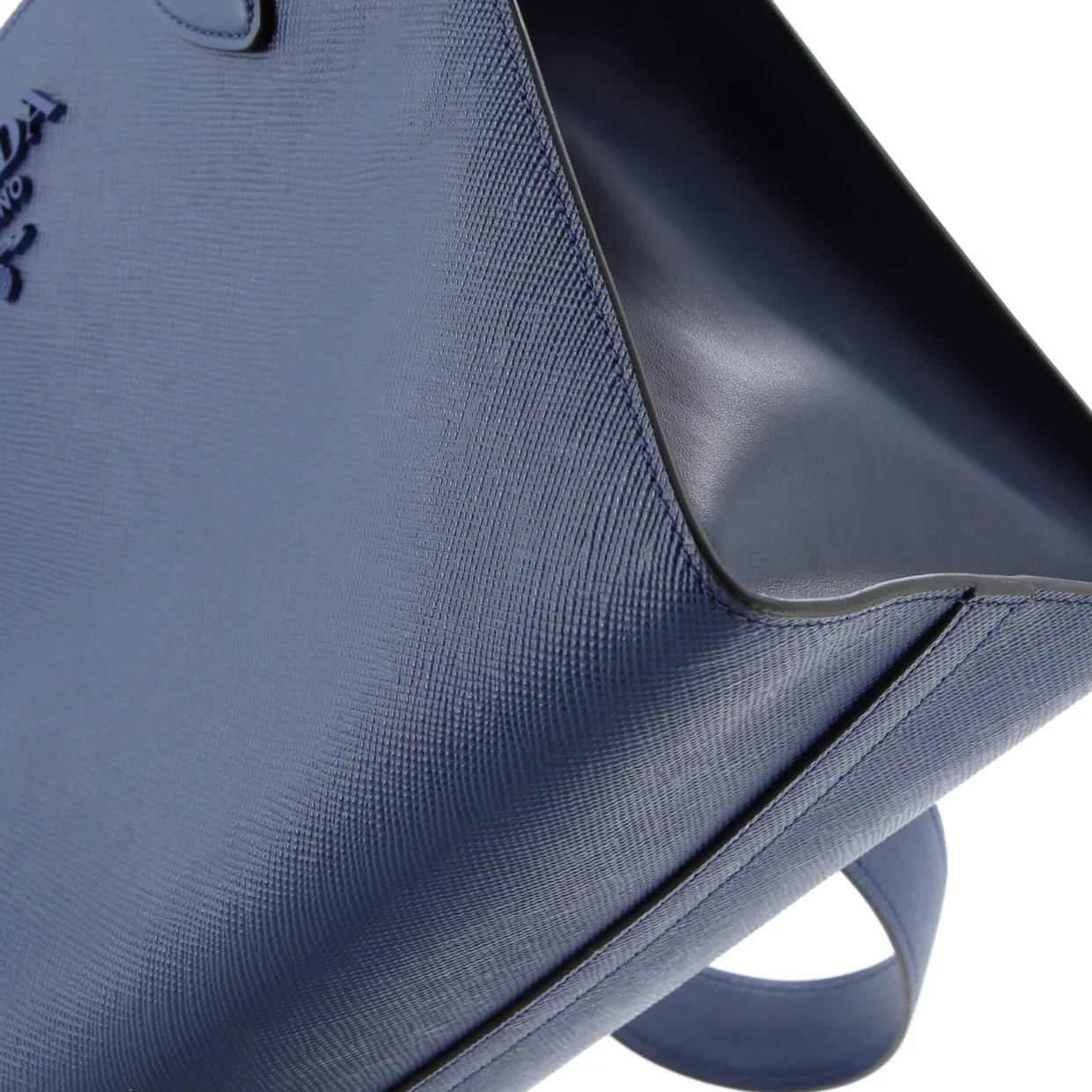 Monochrome Tote Saffiano with City Calf Medium - Deep Luxury
