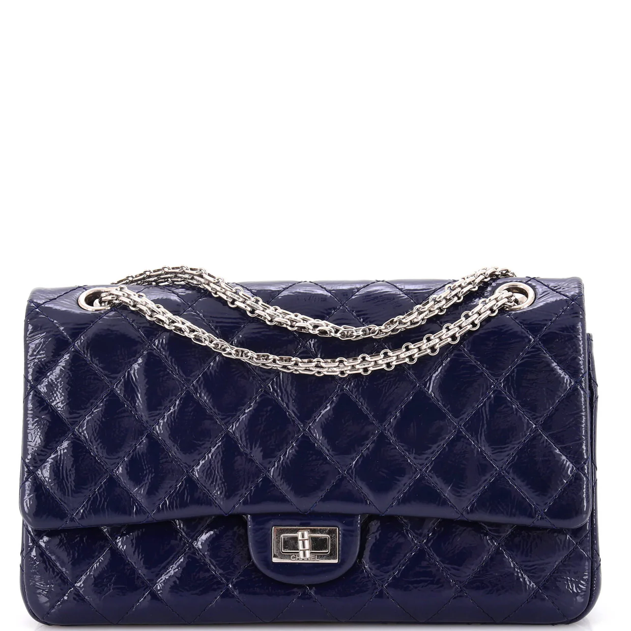 Reissue 2.55 Flap Bag Quilted Crinkled Patent 226 - Deep Luxury