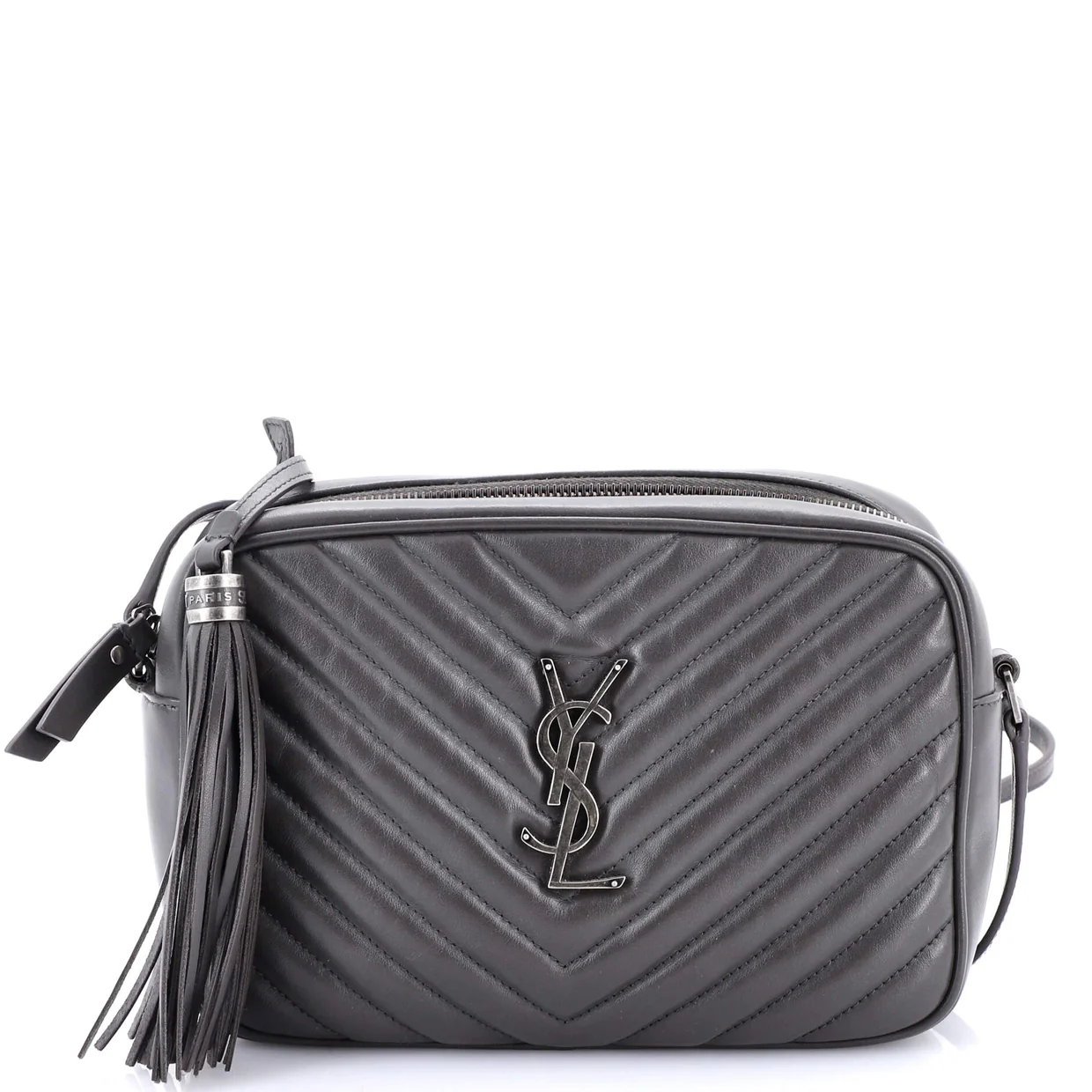 Lou Camera Bag Matelasse Chevron Leather Small - Deep Luxury