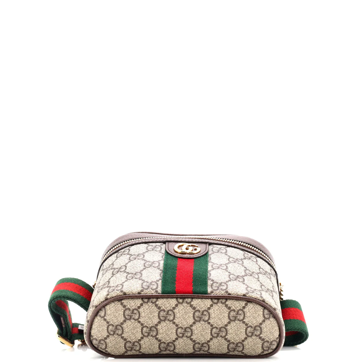 Ophidia Chain Belt Bag GG Coated Canvas Small - Deep Luxury