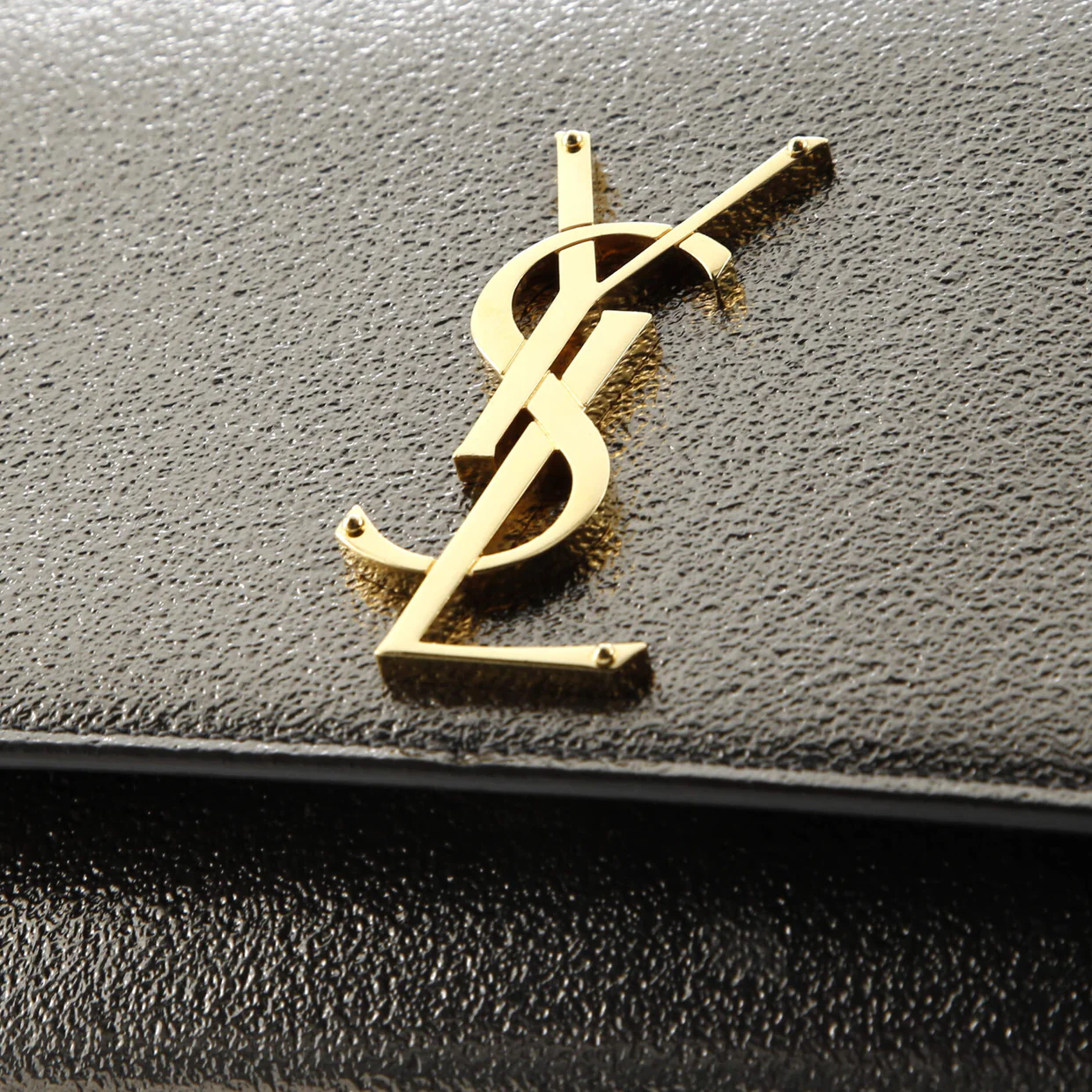 Classic Monogram Crossbody Bag Metallic Leather Medium - Deep Luxury