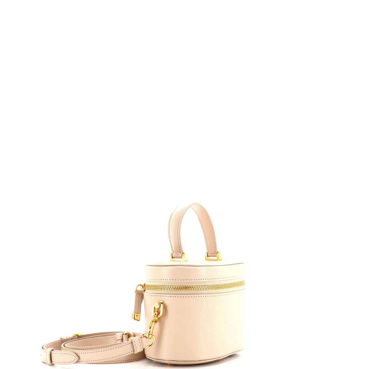 CD Signature Vanity Case Leather Small - Deep Luxury