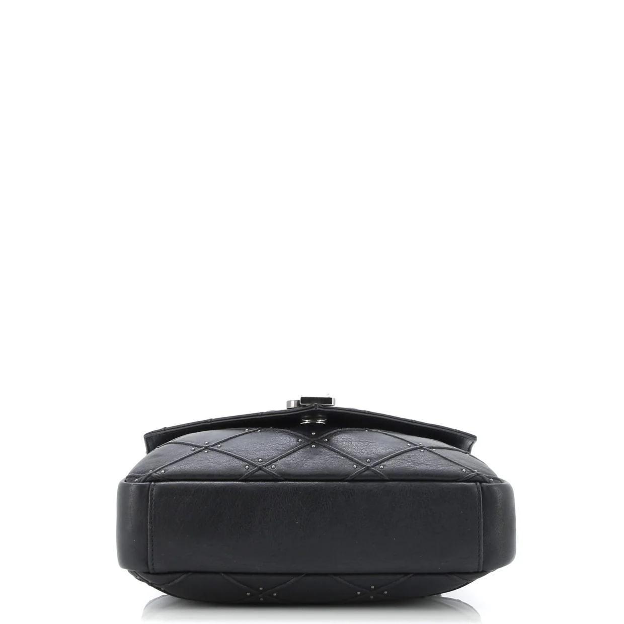 Classic Monogram College Bag Studded Quilted Leather Medium - Deep Luxury