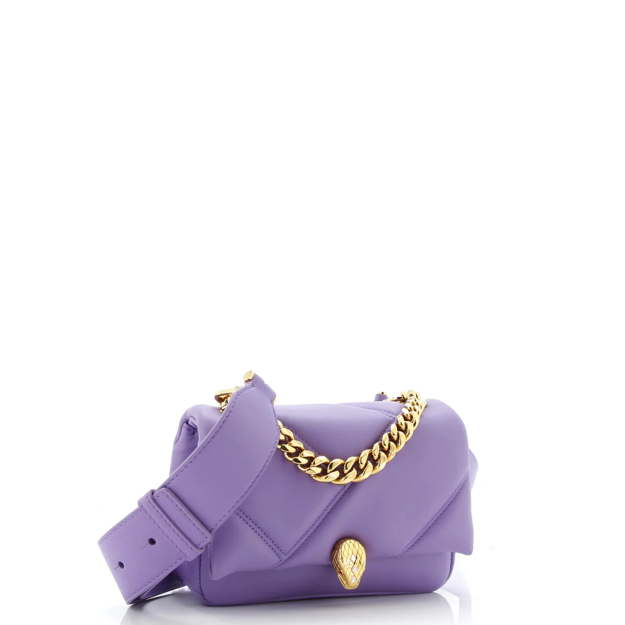 Serpenti Cabochon Messenger Bag Diagonal Quilted Leather Mini - Deep Luxury