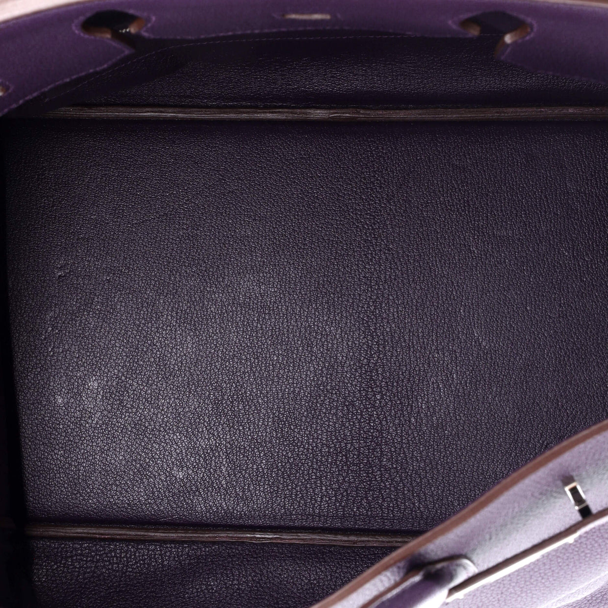 Birkin Handbag Raisin Togo with Palladium Hardware 40 - Deep Luxury