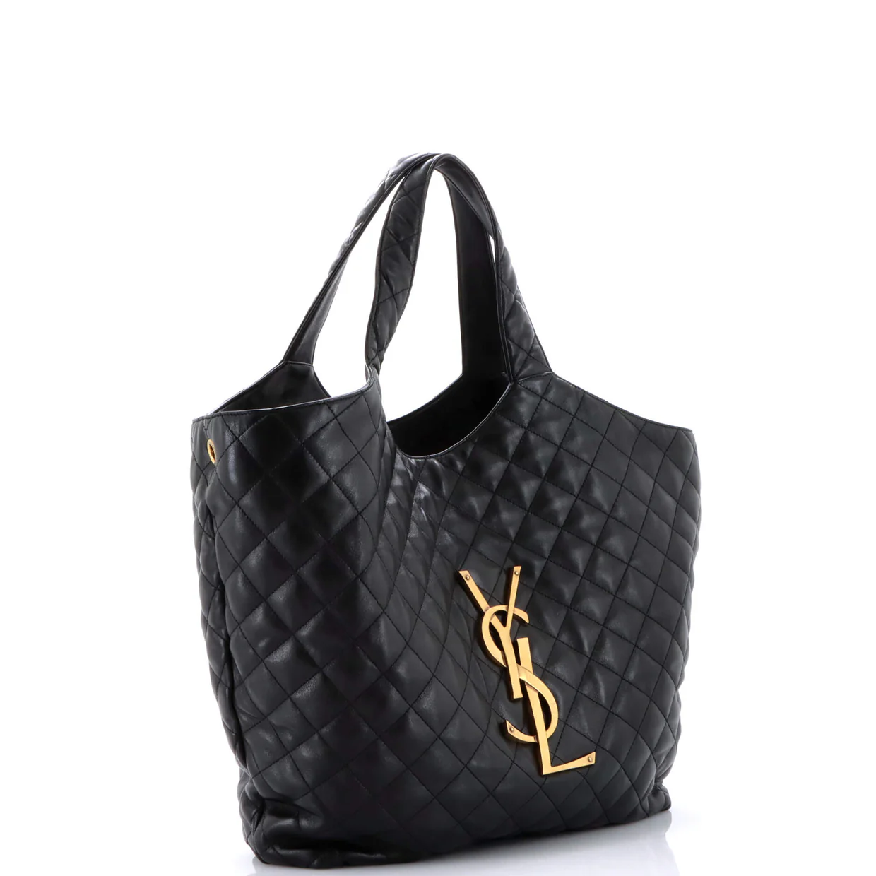 Icare Shopping Tote Quilted Leather Maxi - Deep Luxury