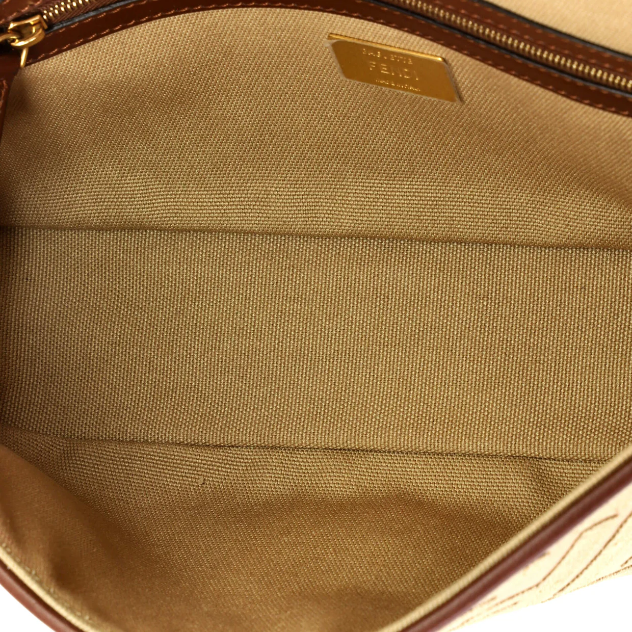 Baguette NM Bag Zucca Embroidered Canvas Medium - Deep Luxury