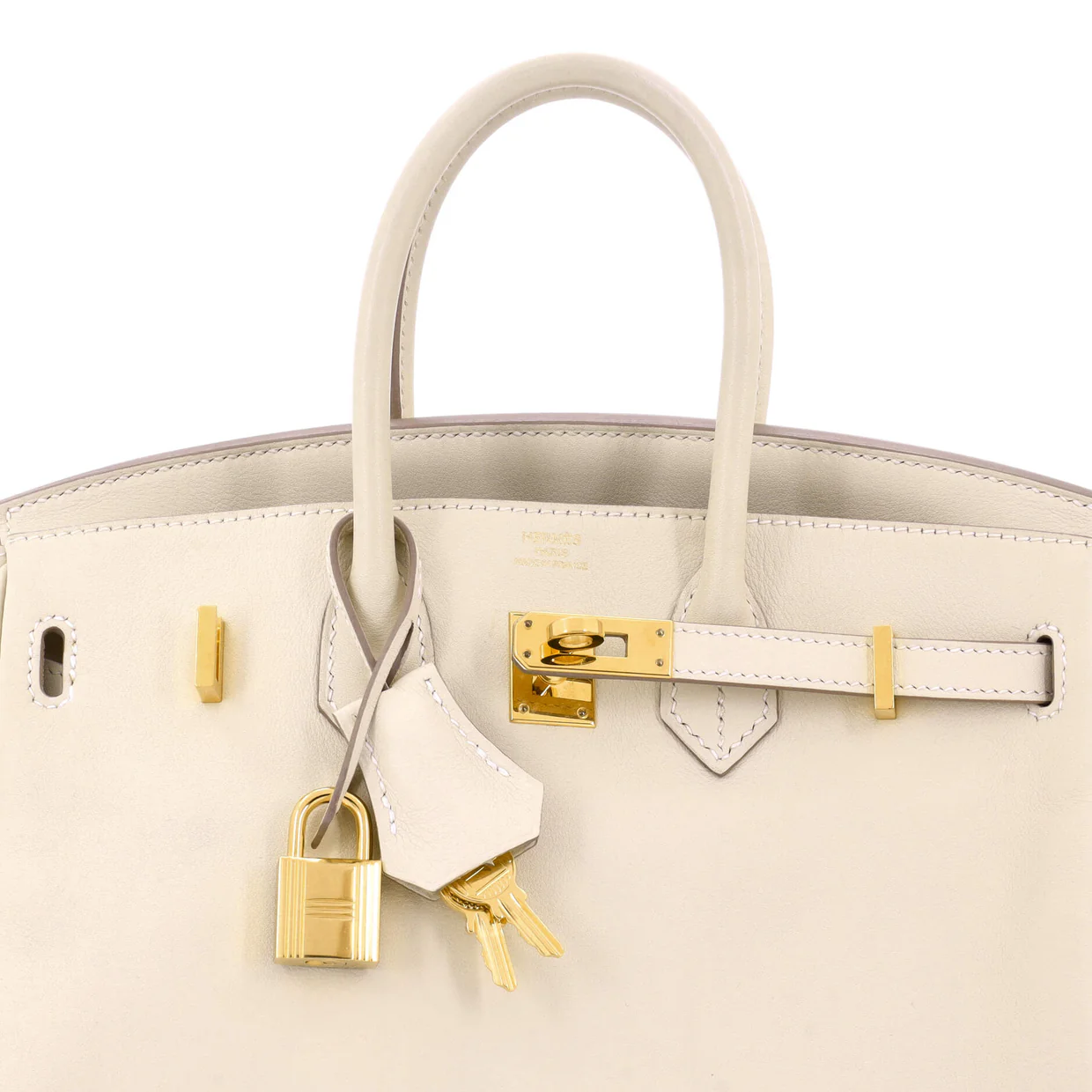 Birkin Handbag Light Swift with Gold Hardware 25 - Deep Luxury