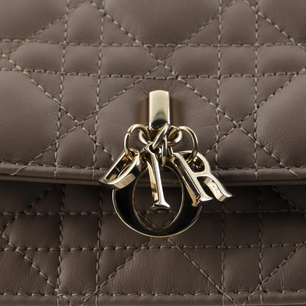 My Dior Top Handle Flap Bag Cannage Quilt Lambskin Small - Deep Luxury