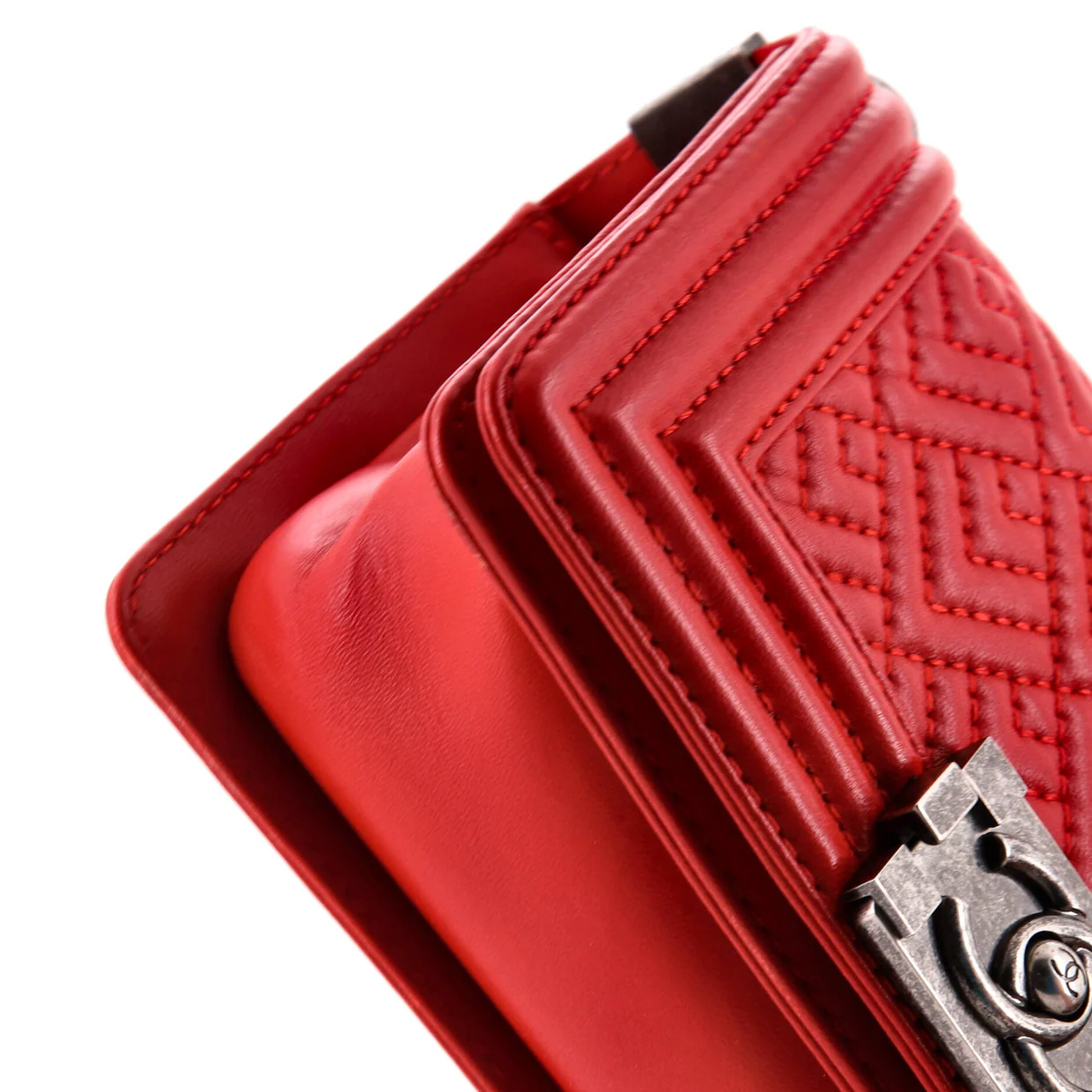 Boy Flap Bag Mixed Quilted Leather Small - Deep Luxury