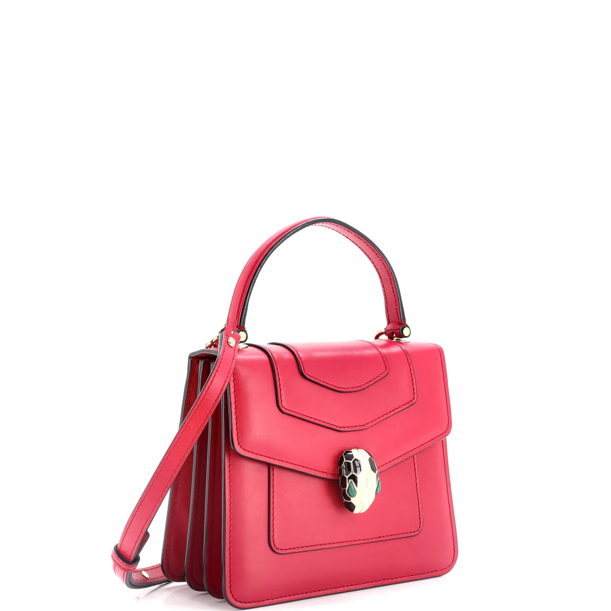 Serpenti Forever Top Handle Bag Leather Small - Deep Luxury