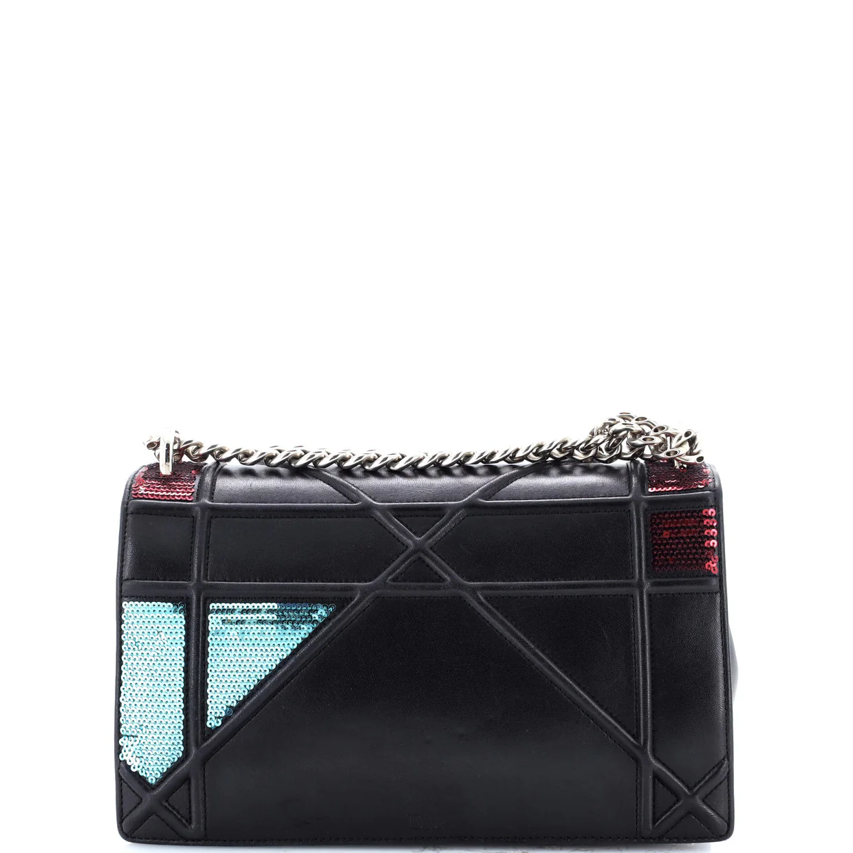 Diorama Flap Bag Sequin Embellished Lambskin Medium - Deep Luxury