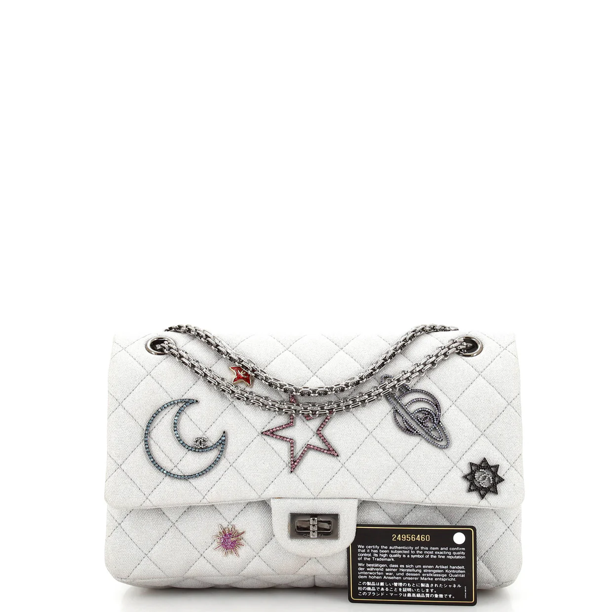 Space Charms Reissue 2.55 Flap Bag Quilted Canvas 226 - Deep Luxury