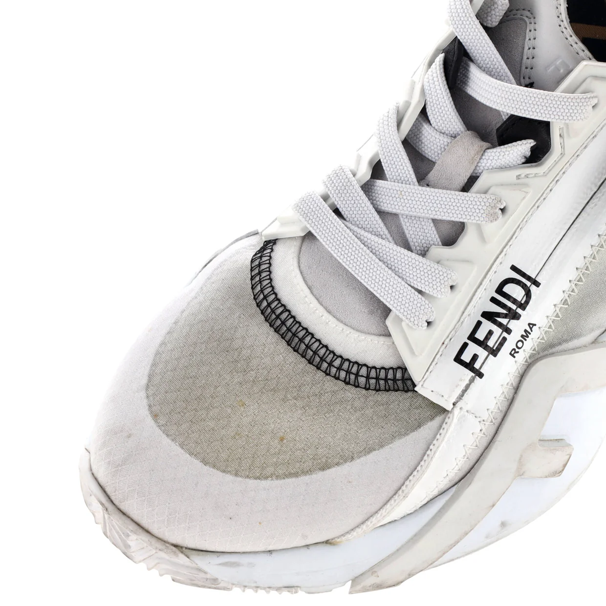 Women's Flow Low-Top Sneakers Mixed Materials - Deep Luxury