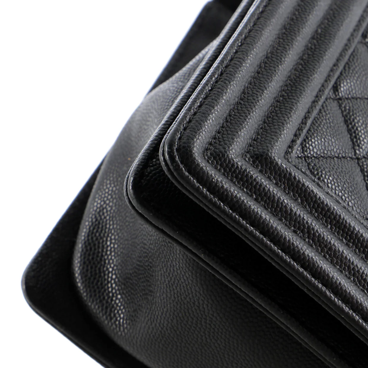 Boy Flap Bag Quilted Caviar New Medium - Deep Luxury