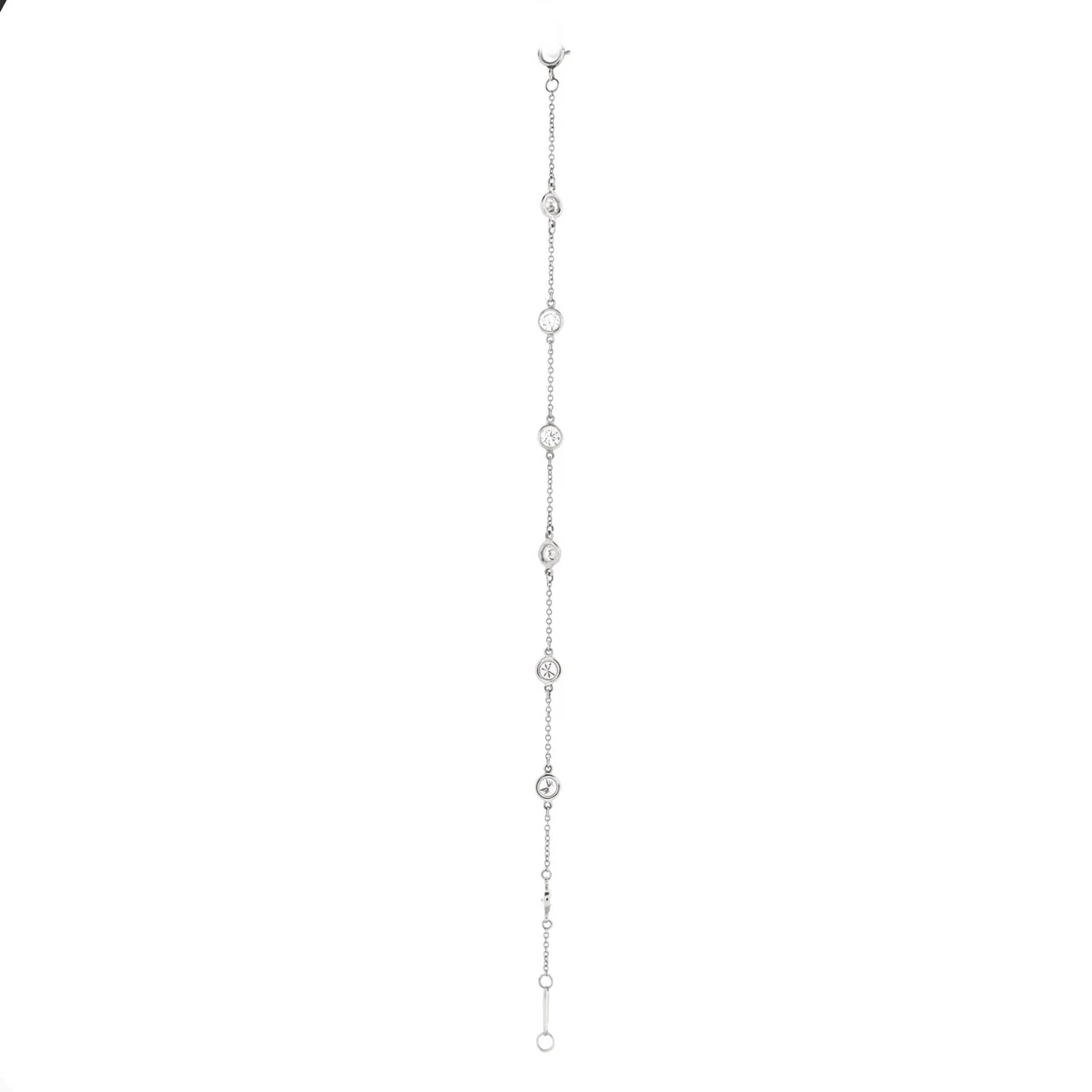 Elsa Peretti Diamonds by the Yard 7 Stone Bracelet Platinum with Diamonds - Deep Luxury