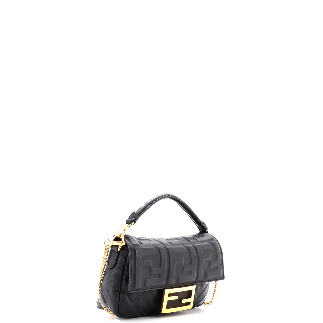 Baguette NM Bag Zucca Embossed Leather Mini - Deep Luxury